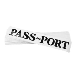 Pass~Port Sticker – Black – RUB ON STYLE DECAL
