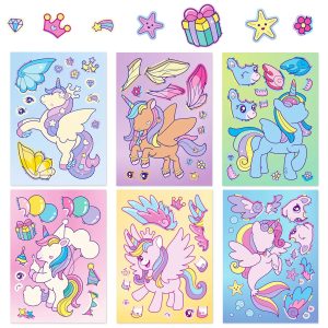 Unicorn Sticker Dress Up Set (6 pcs)