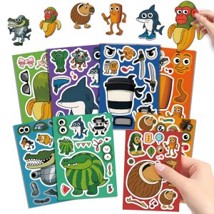 Brainrot Meme Sticker Dress Up Set (8 pcs)