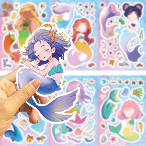 Mermaid Sticker Dress Up Set (8 pcs)