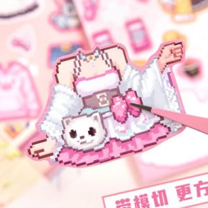 Pixel Dress Up Sticker Mini Booklet (12 in 1)