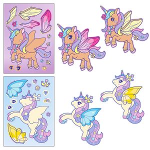 Unicorn Sticker Dress Up Set (6 pcs)