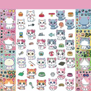 Cat Sticker Dress Up Set (8 pcs)