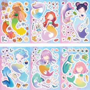 Mermaid Sticker Dress Up Set (8 pcs)