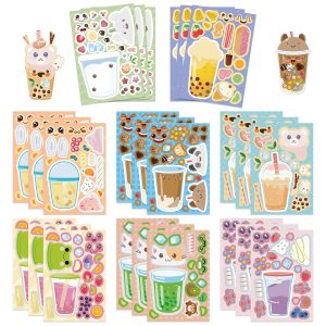Bubble Tea Sticker Dress Up Set (8 pcs)