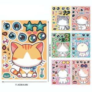 Cat Sticker Dress Up Set (8 pcs)