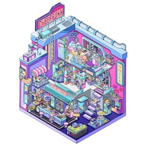 Cyberpunk City (1 pc)