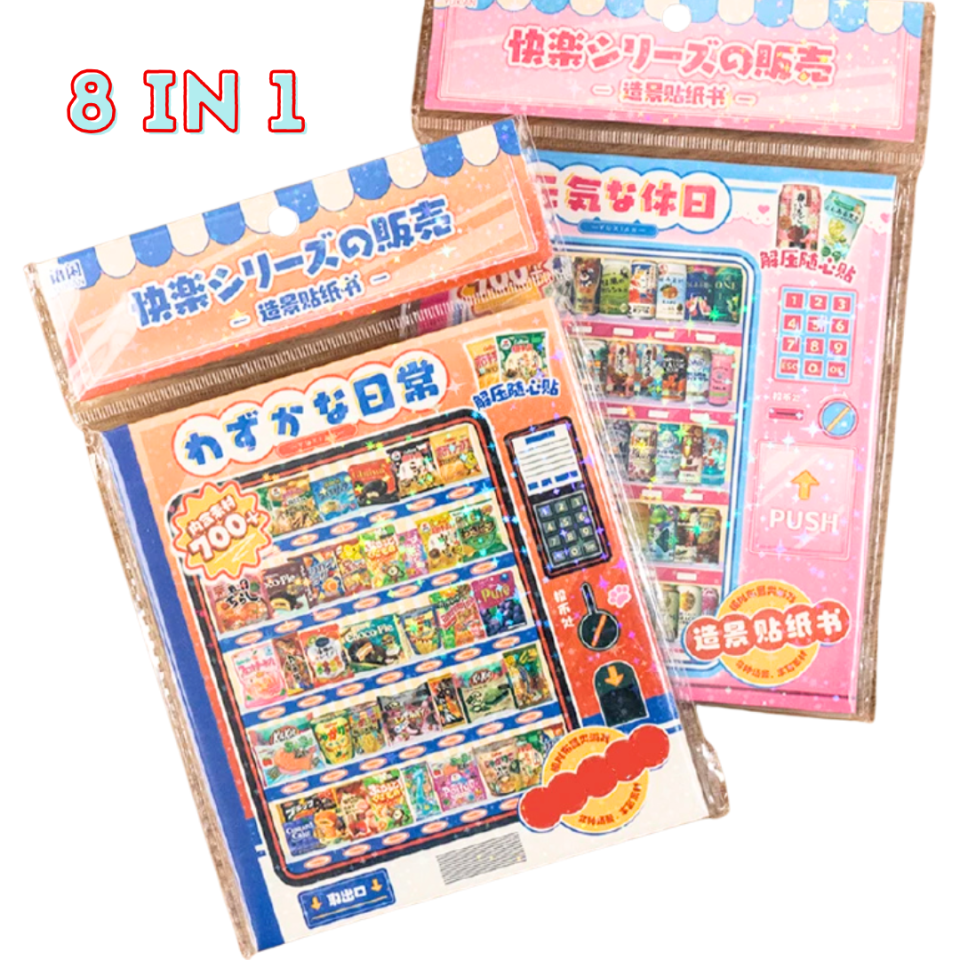 Vending Mini Sticker Booklet (8 in 1)
