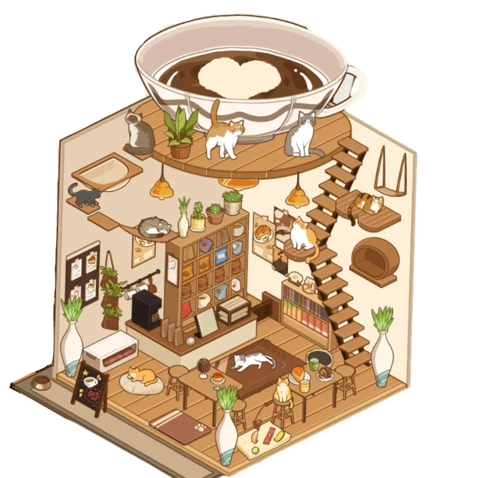 Cat Cafe (1 pc)