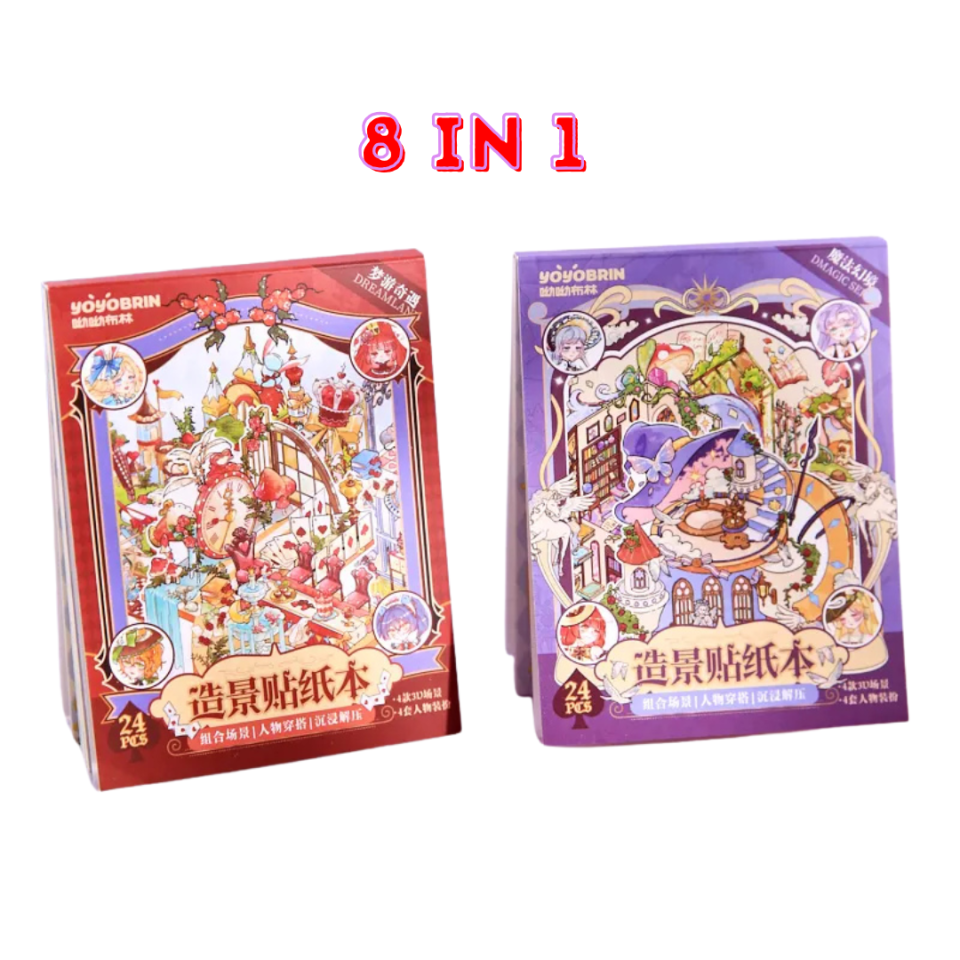 Fairytale Dress Up Mini Sticker Booklet (8 in 1)