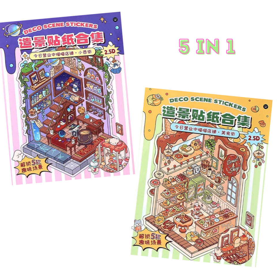 Stripe Shop Sticker Booklet (5 in 1)