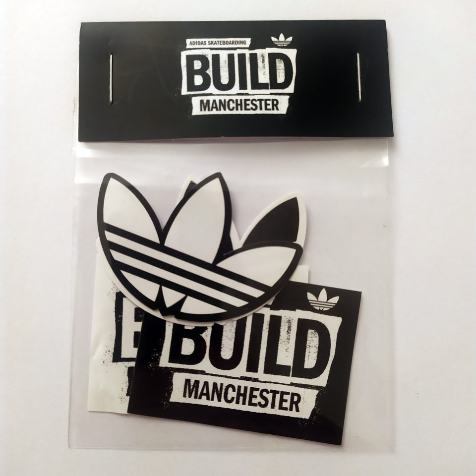 Adidas stickerdolling X Build Manchester Skate Sticker Pack