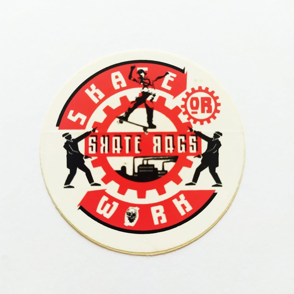Skate Rags stickerdoll Old stickerdoll Sticker