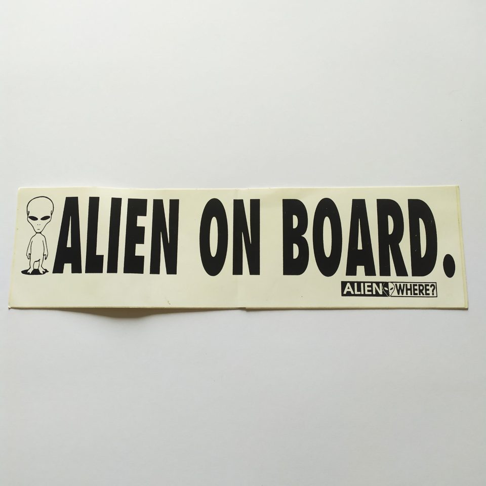 Alien Where? Alien On Board stickerdoll Sticker