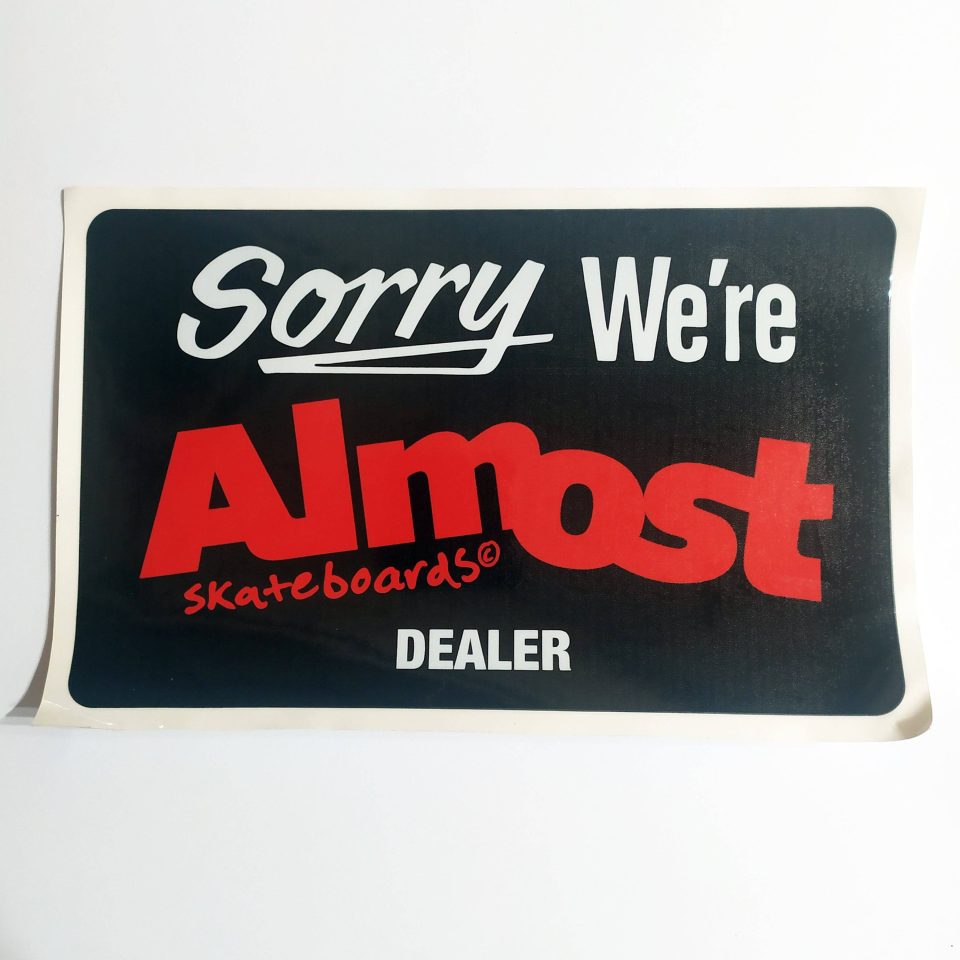 Almost stickerdoll Dealer Window Sticker (slight damage - see descriptioin)