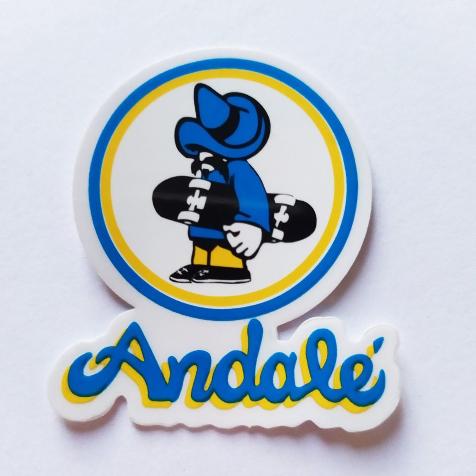 Andale Bearings stickerdoll Sticker - Pushing Skater (small)
