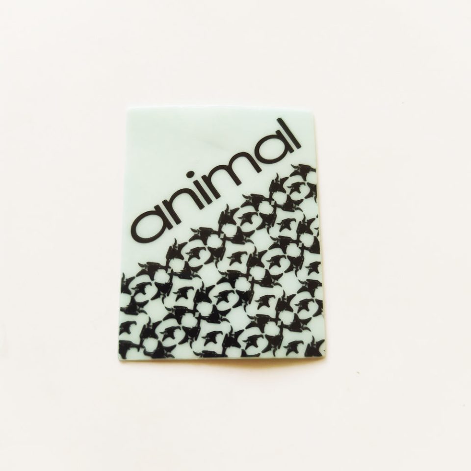 Animal Bikes BMX Sticker / Decal - 3.75 cm high approx - Clear(ish) background