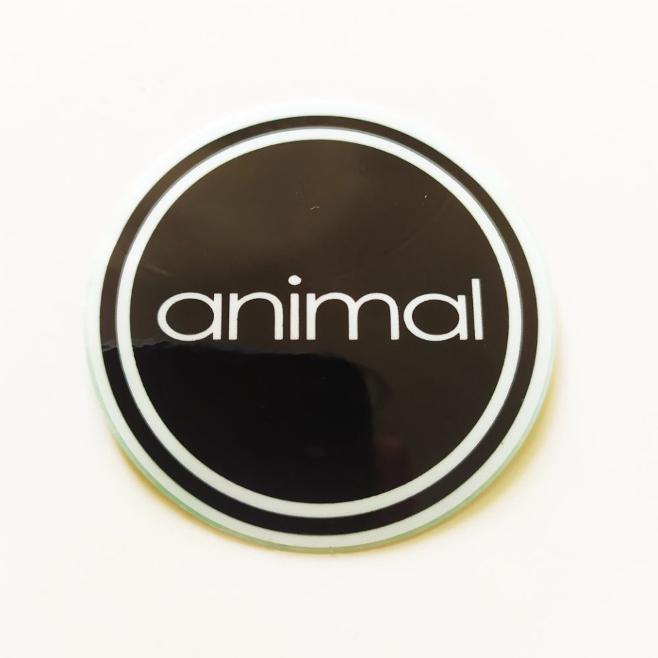 Animal Bikes BMX Sticker / Decal - 5 cm across approx - Black