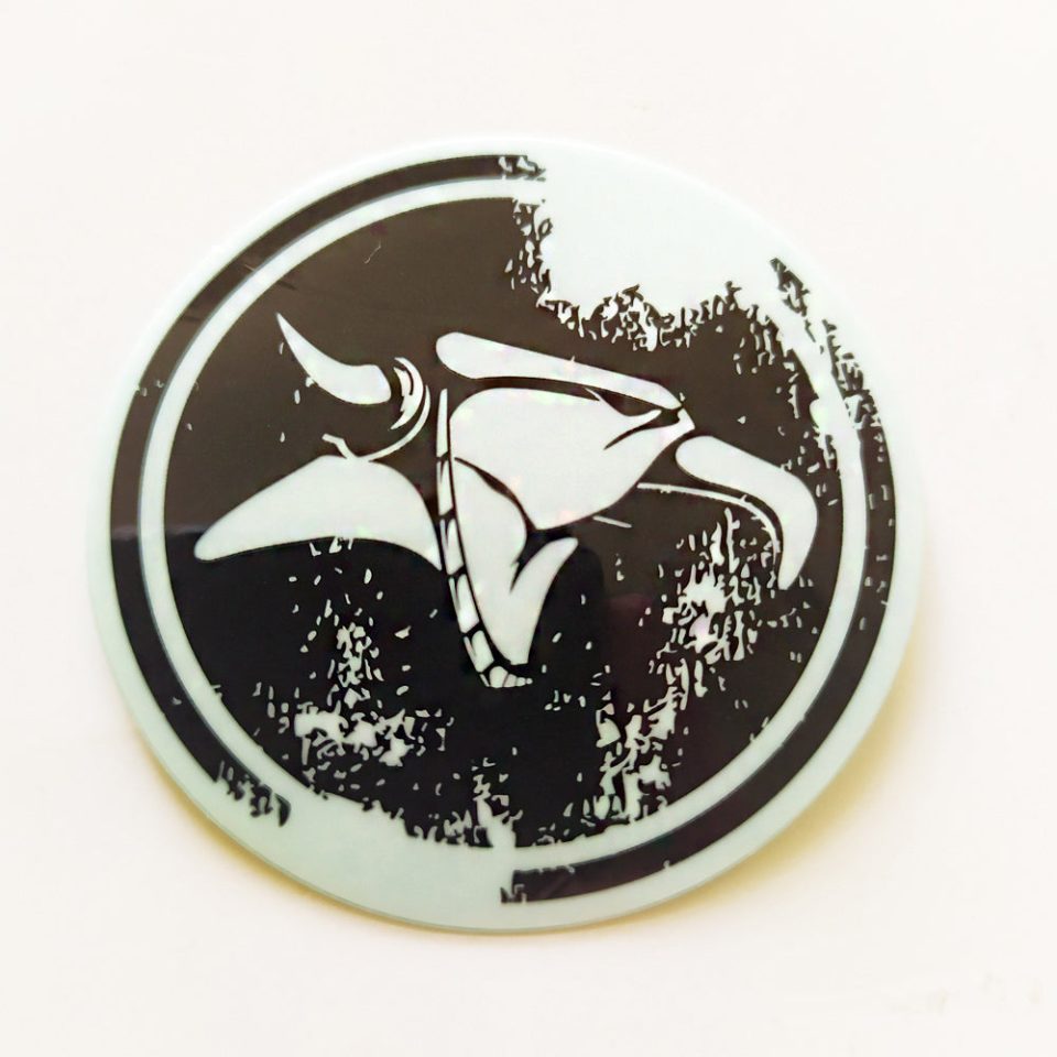 Animal Bikes BMX Sticker / Decal - 5 cm across approx - Black