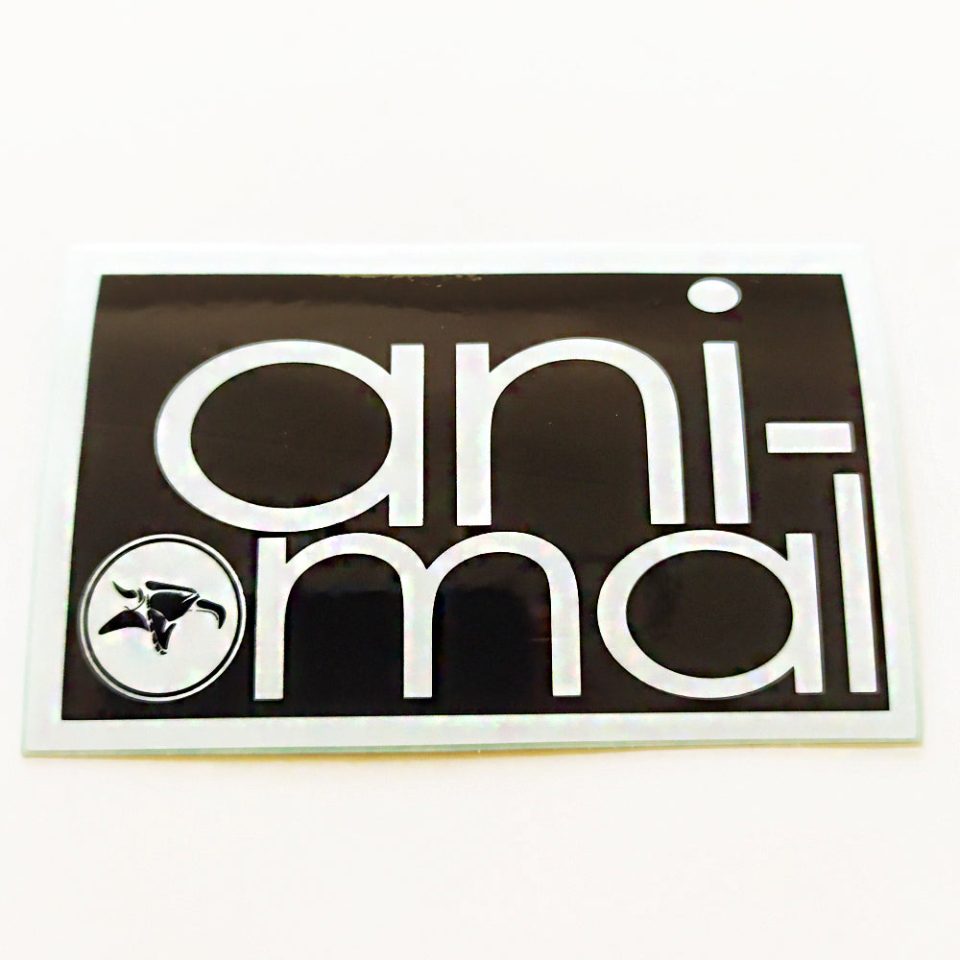 Animal Bikes BMX Sticker / Decal - 7.5 cm across approx - Black
