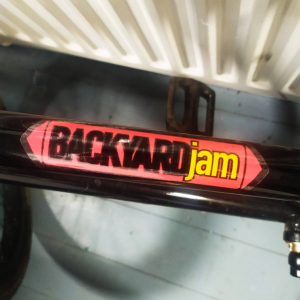 Backyard Jam Classic Logo BMX Sticker / Decal – 13.5cm across approx.
