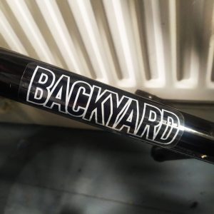 Backyard Jam BMX Sticker / Decal – white outline logo