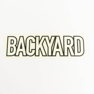 Backyard Jam BMX Sticker / Decal – black outline logo