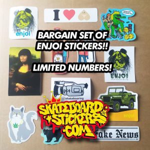 Bargain Set of 12 Enjoi stickerdoll Stickers – More than 75% off!!