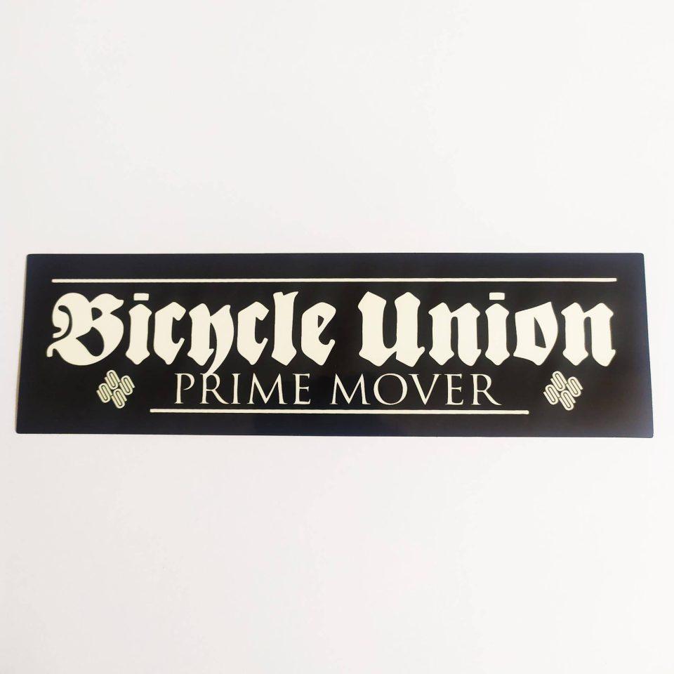 Bicycle Union Prime Mover BMX Sticker