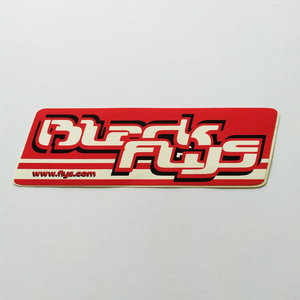 Black Flys Surf Skate Snowboard Eyewear Sticker