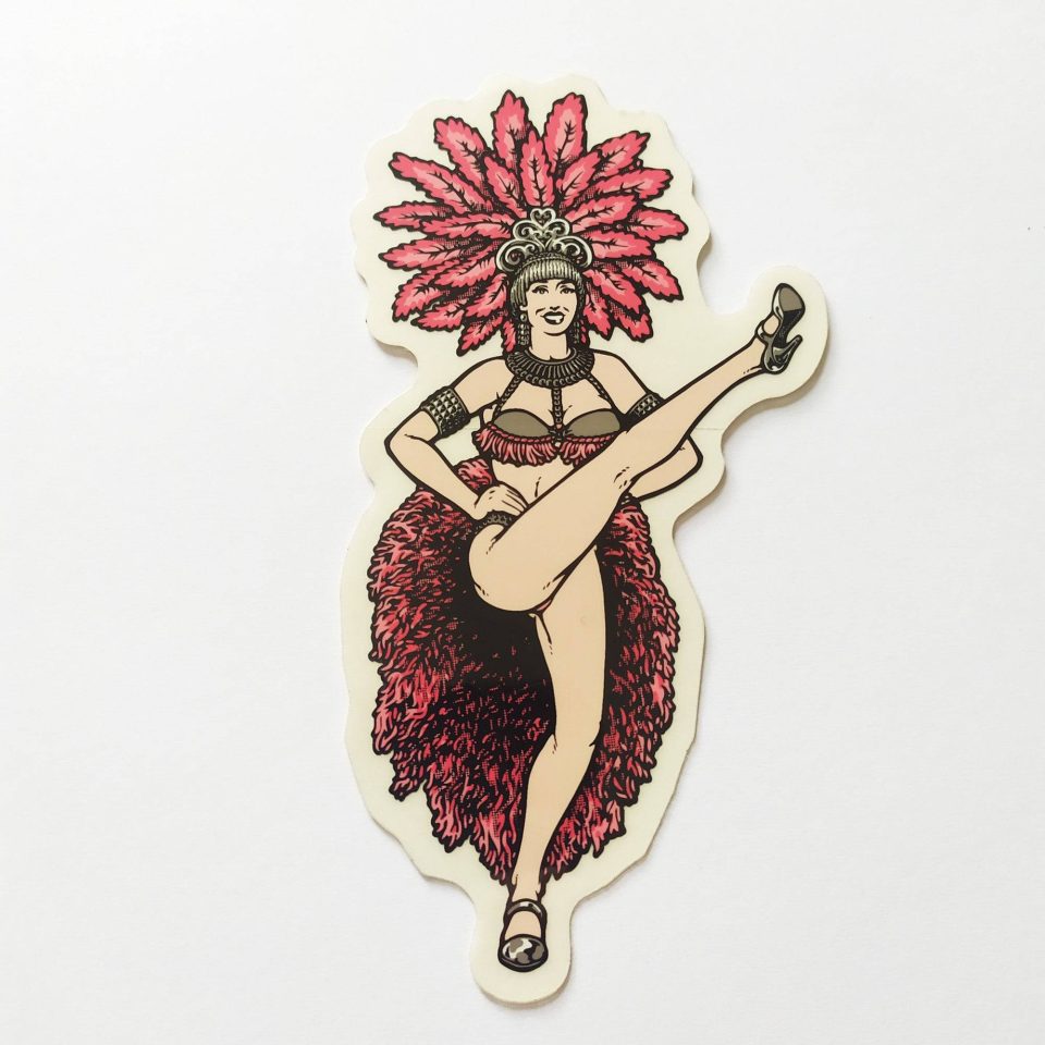 Blind Heritage Brian Lotti Showgirls stickerdoll Sticker