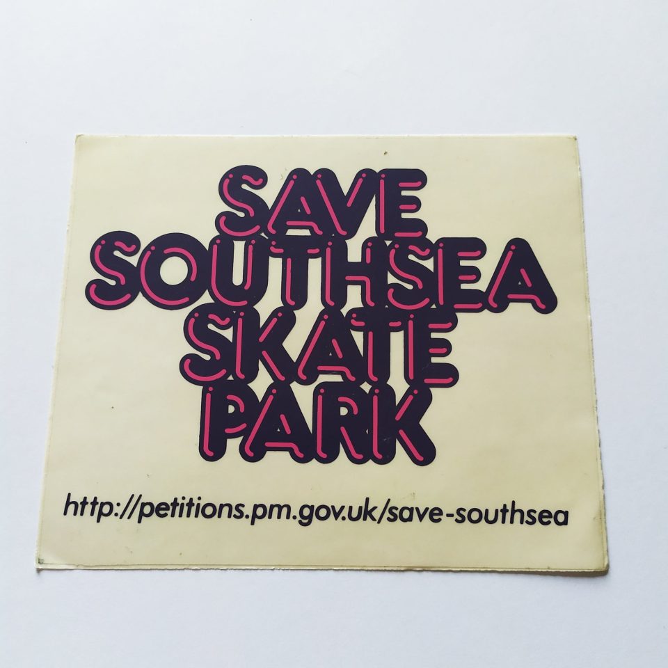 Save Southsea Skatepark Sticker