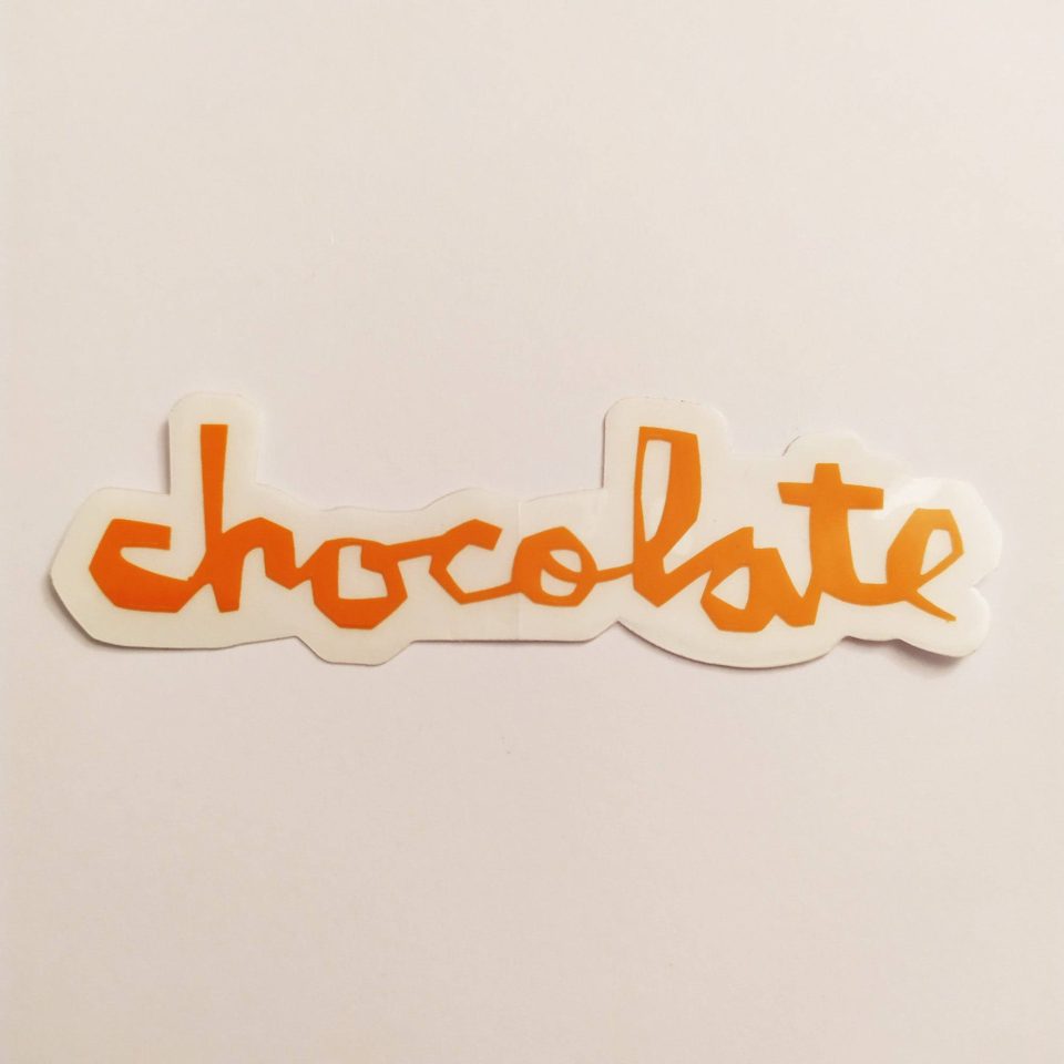 Chocolate Chunk Logo stickerdoll Sticker - Orange - 14 cm across approx.