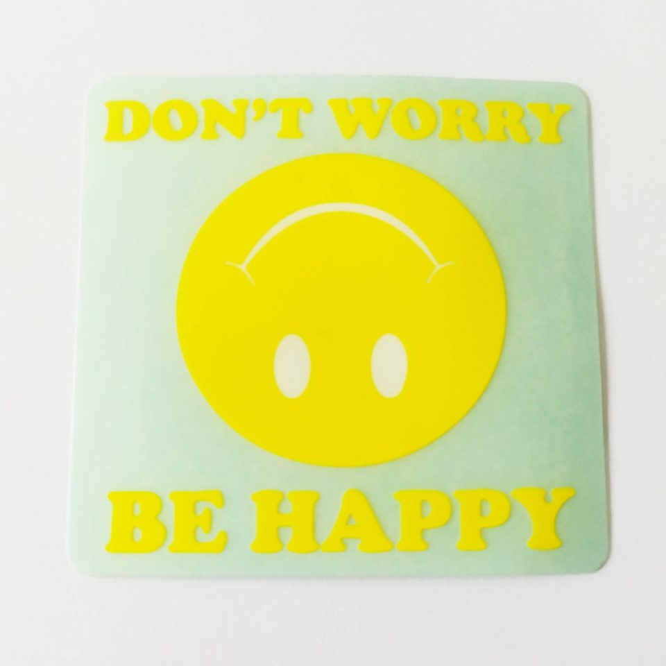 Cult Bikes BMX Sticker - Don't Worry Be Happy