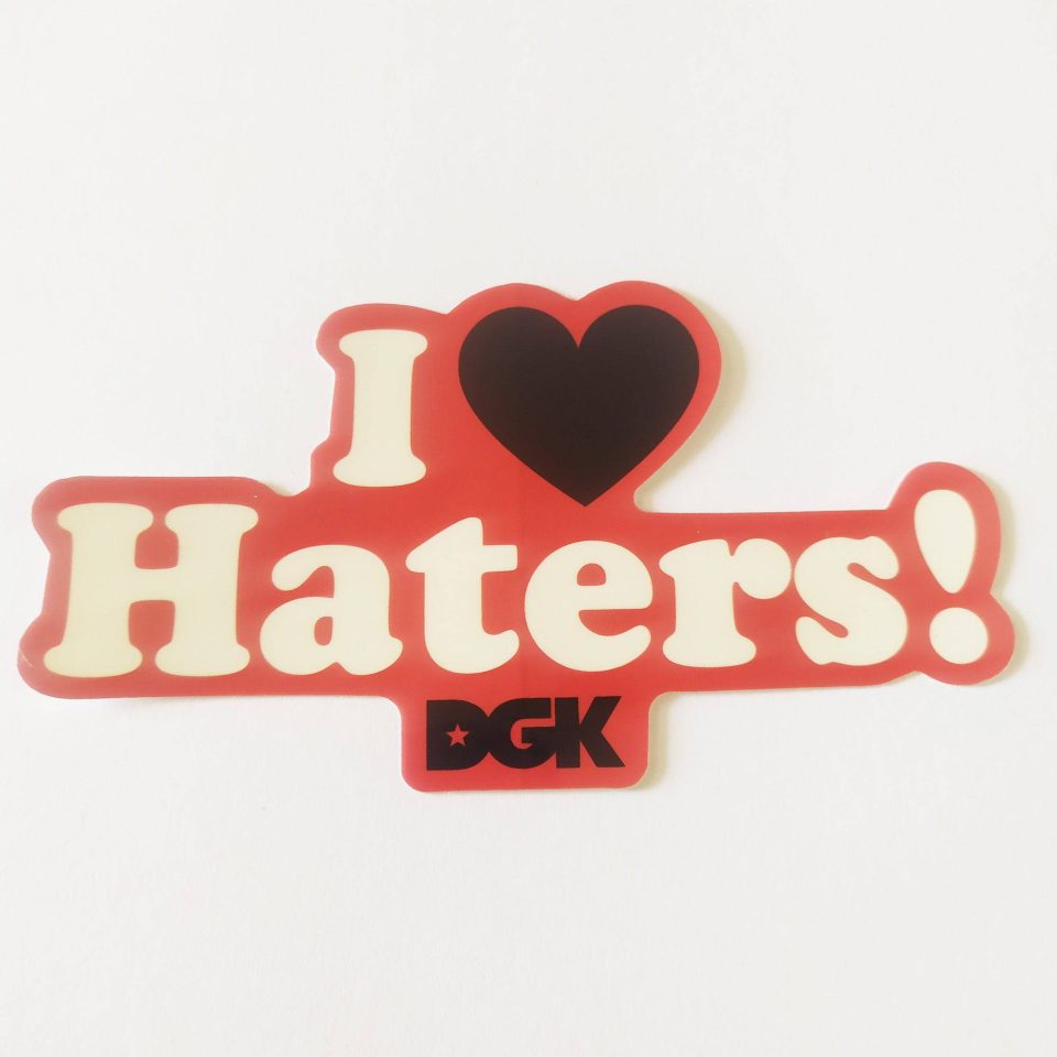 DGK Haters stickerdoll Sticker Red