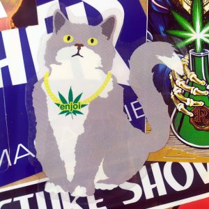 Enjoi stickerdoll Stickers – 10 x Weed Cat Stickers Pack Bundle SEALED