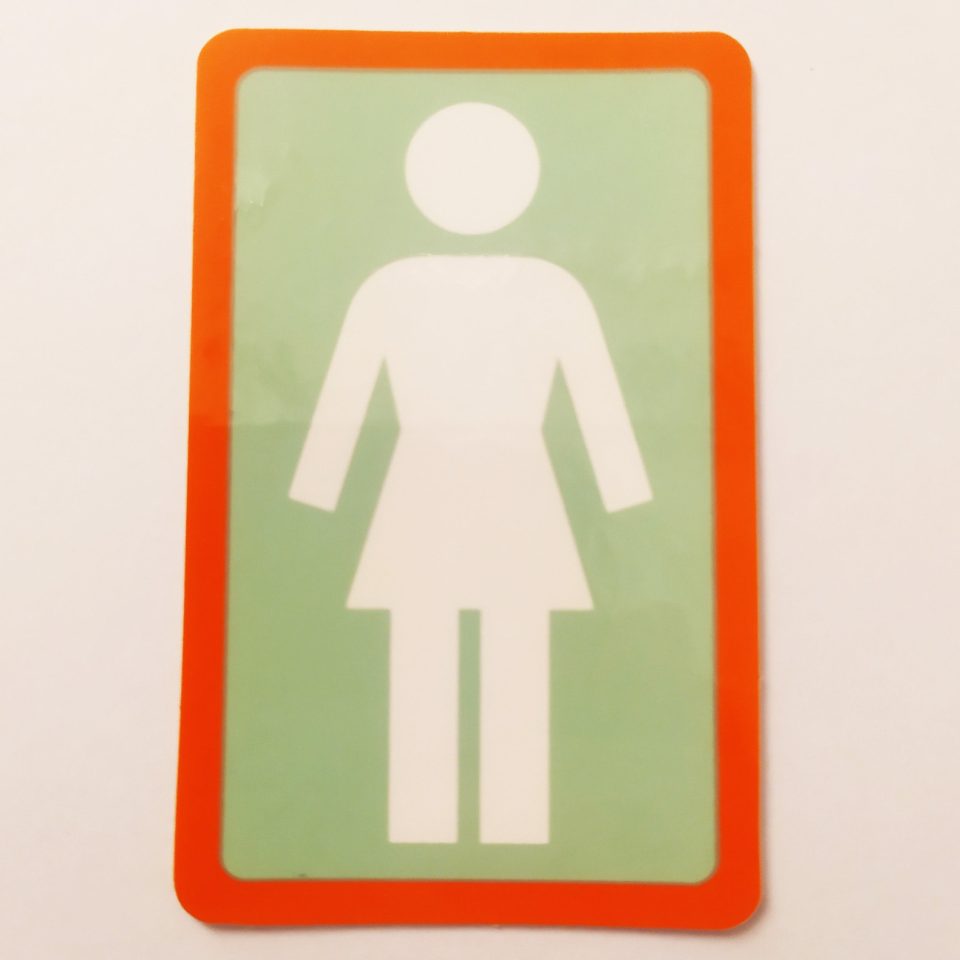 Girl stickerdoll Skate Sticker - OG Logo Large