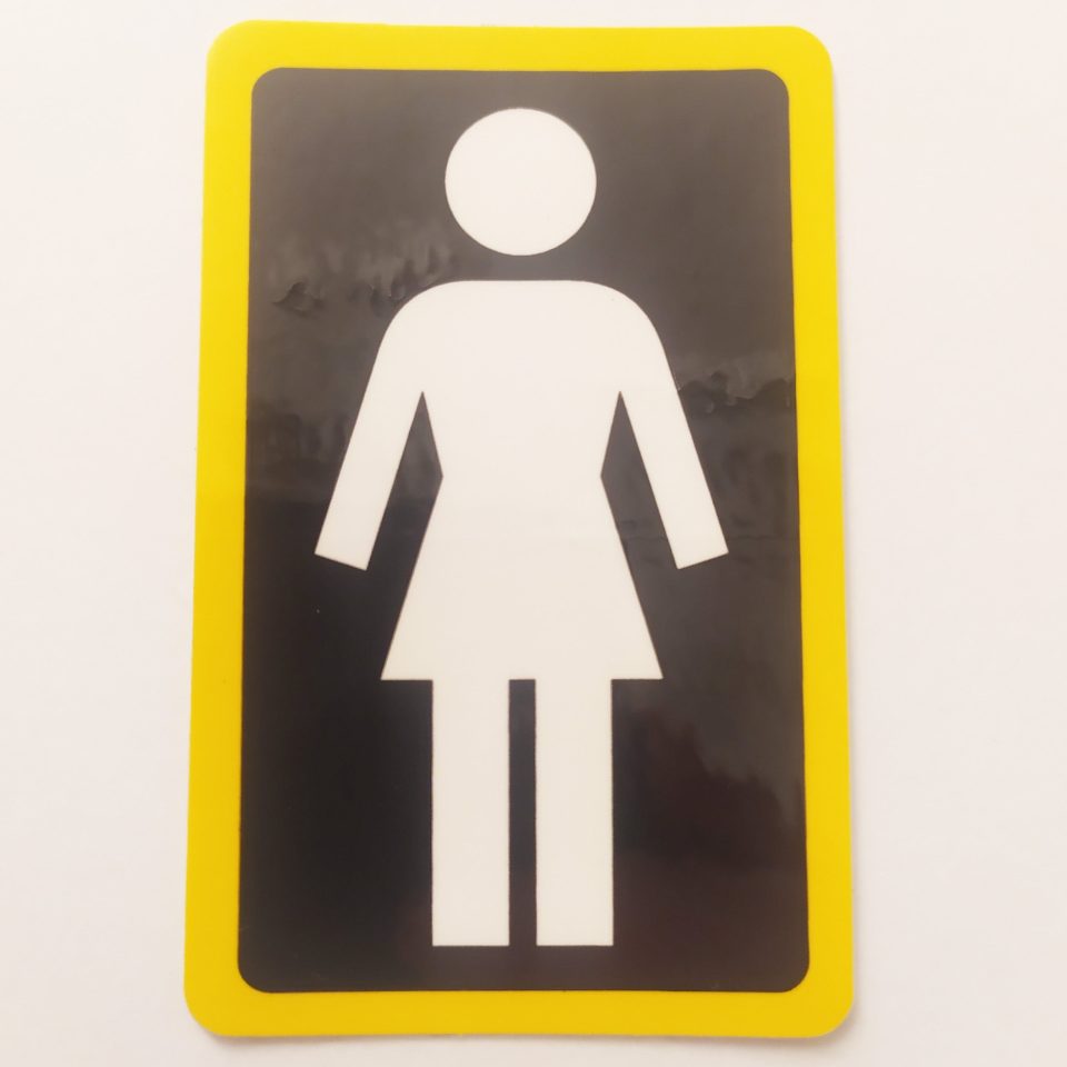Girl stickerdoll Skate Sticker - OG Logo Large