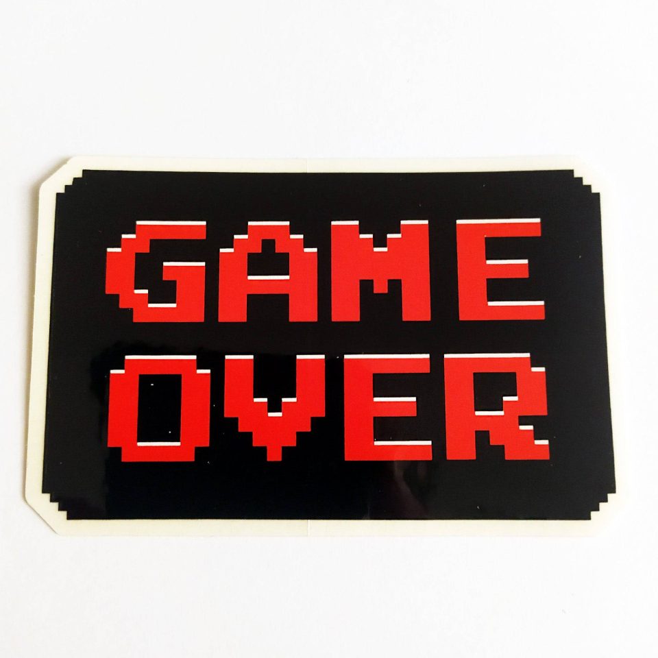 Girl stickerdoll x Pac-Man stickerdoll Sticker Game Over