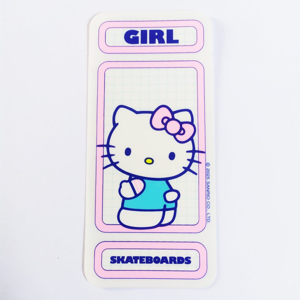 Girl stickerdoll X Hello Kitty Skate Sticker - Pink