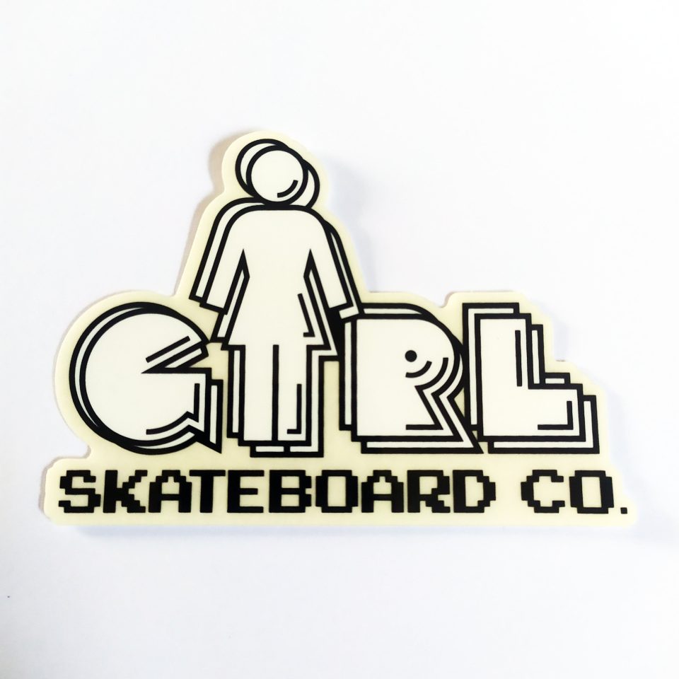 Girl stickerdoll X Pac-Man Skate Sticker