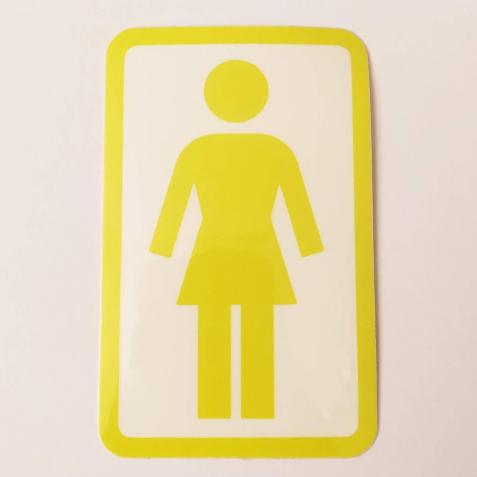 Girl stickerdoll Sticker - Lime Green