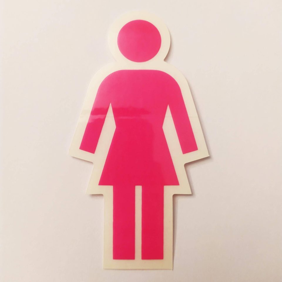 Girl stickerdoll Sticker - Pink