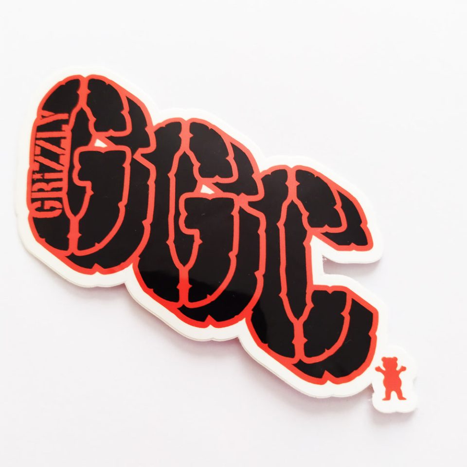 Grizzly Griptape Bear stickerdoll Sticker