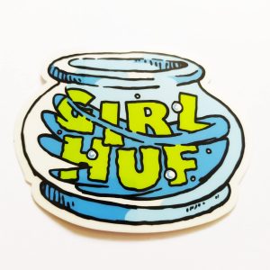 HUF x Girl Fish Bowl Skate Sticker