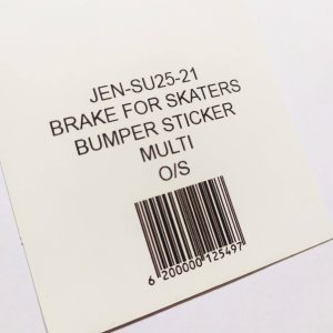 Jenkem Skate Magazine: KEEP HONKING! I BRAKE FOR SKATERS Bumper Sticker