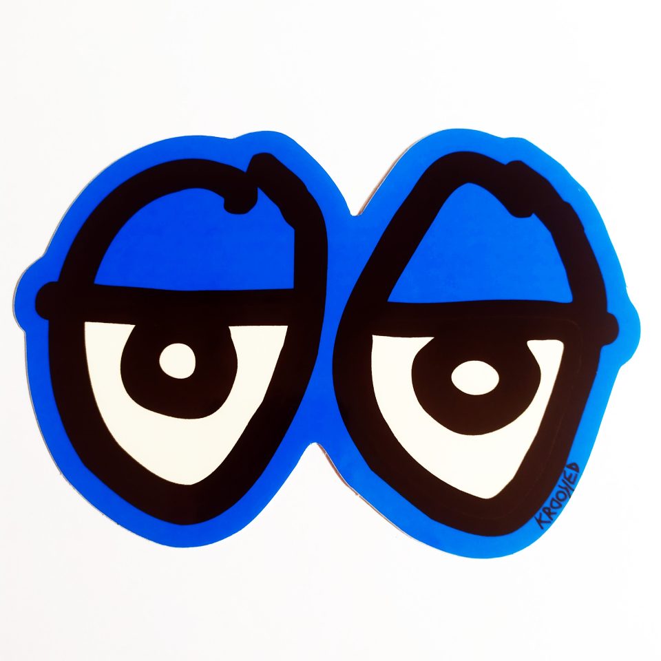 Krooked stickerdoll Sticker - Eyes Blue Small