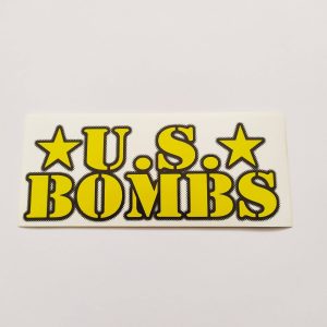 US Bombs (Duane Peters) Covert Action Punk Rock Band Album Music Sticker – 12.5 cm x 5.5 cm approx.