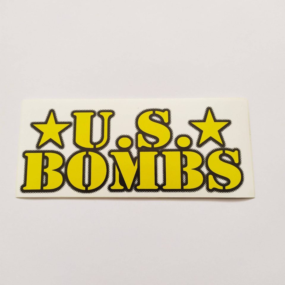 US Bombs (Duane Peters) Covert Action Punk Rock Band Album Music Sticker - 12.5 cm x 5.5 cm approx.