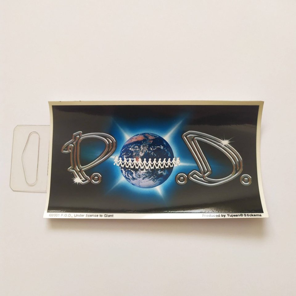 P.O.D. / Payable on Death Music Sticker